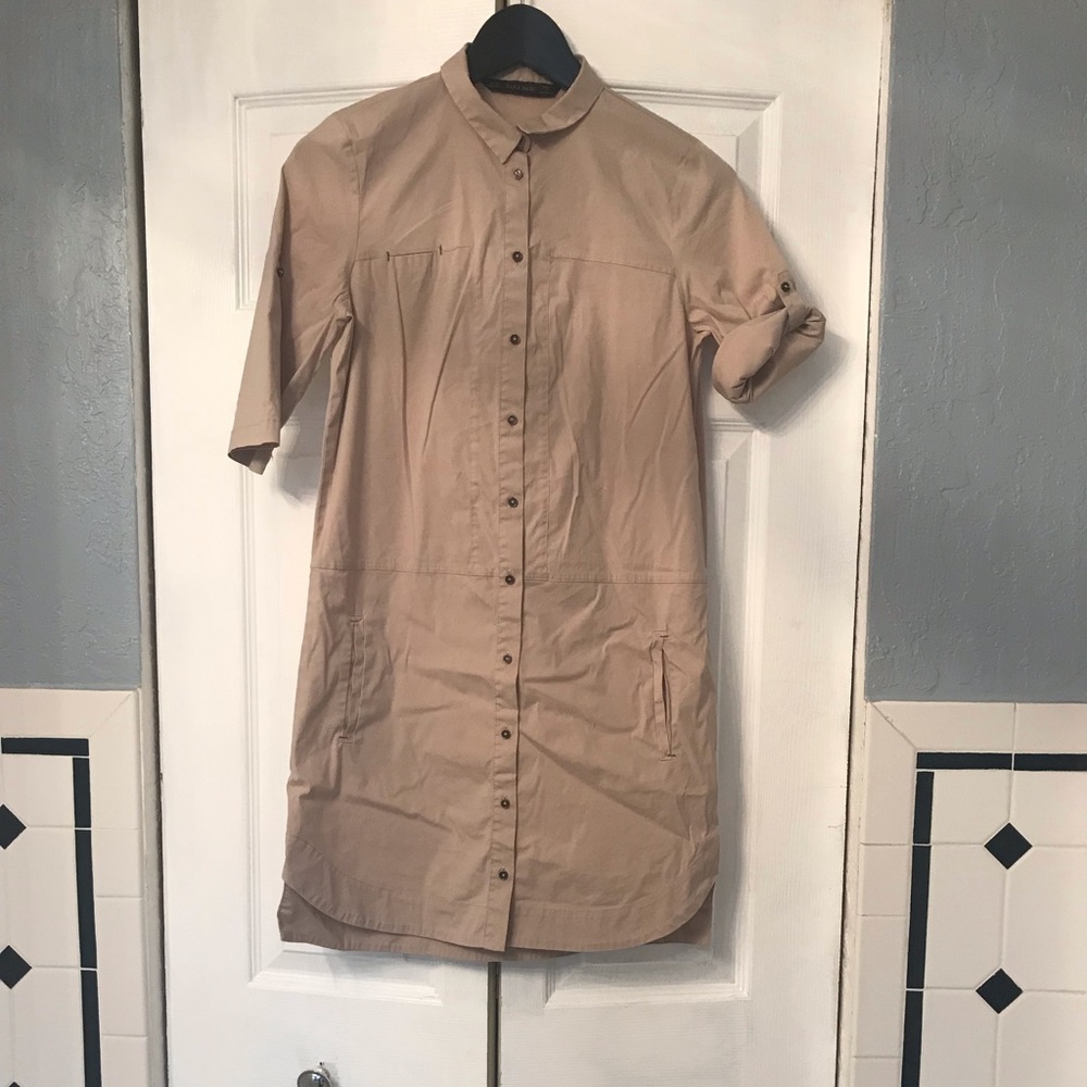 Zara Basic Khaki tunic